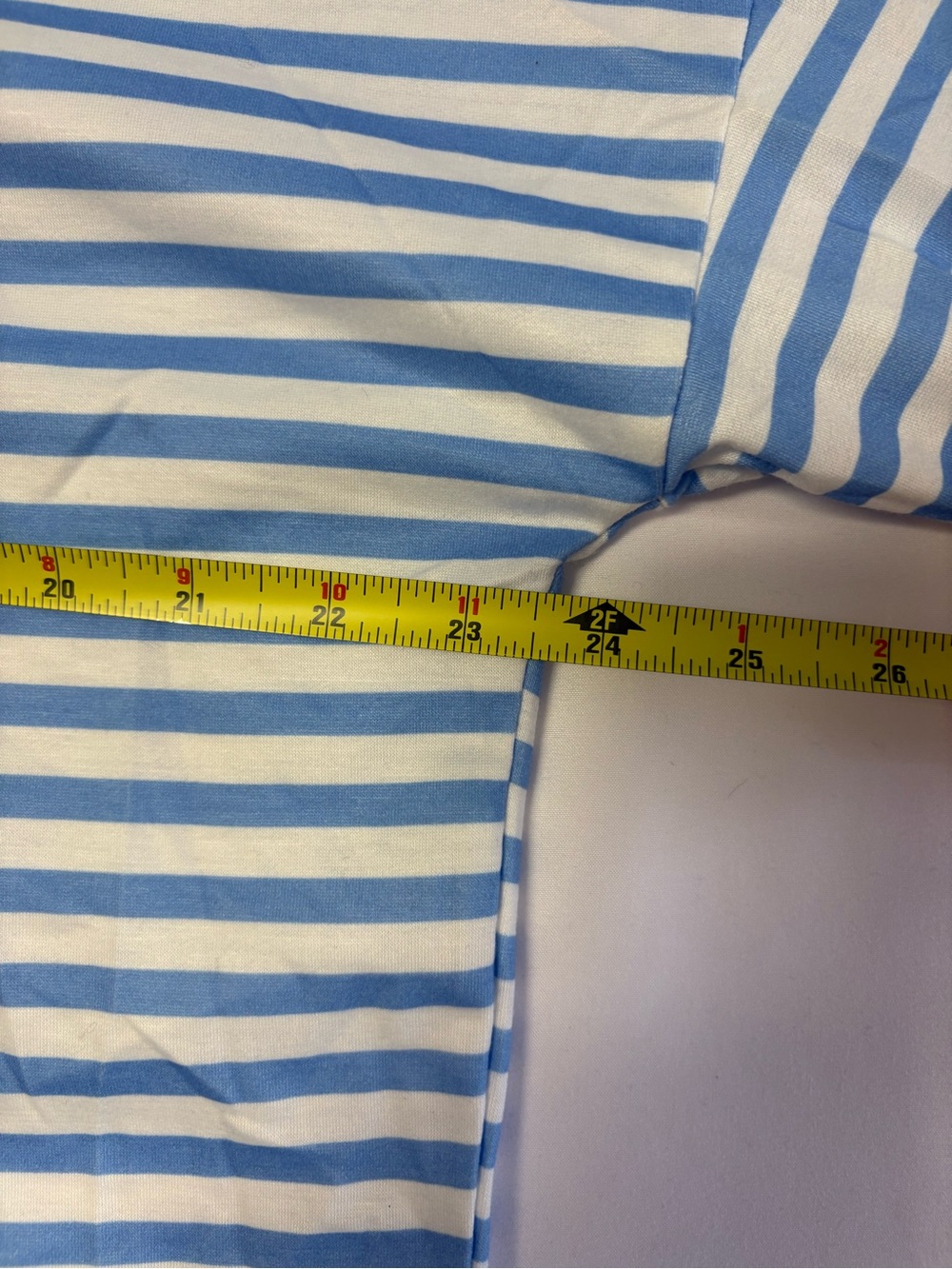 NWOT Blue Striped Cropped Rugby Shirt - Picture 8 of 9